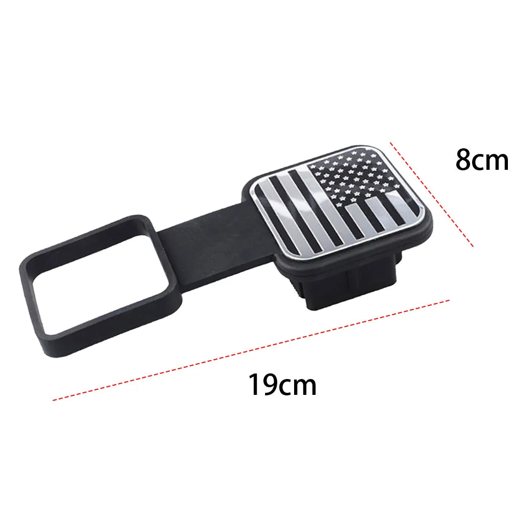 Rubber Trailer Hitch Receiver Cover Universal 2 Inch Tow Plug Tube Cap Protector for Mercedes RAM Receiver Auto Square Plug Qme Style C