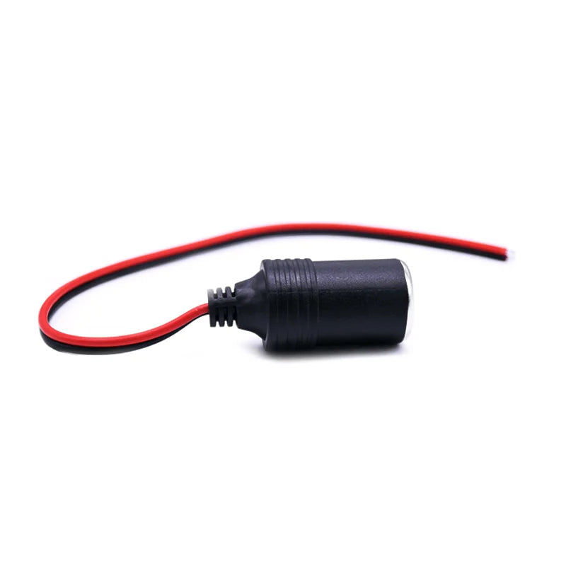 12v 18A Max.120W Female Car Cigarette Lighter Charger cable Female Socket Plug Connector Adapter Universal 1pcs Qme