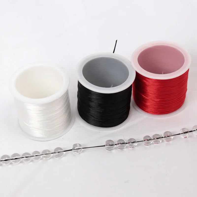 35M Jewelry Thread Spandex Strong Stretch Elastic Beads Cord Crystal Qme