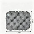 Portable Inflatable Seat Cushion Lightweight Travel Air Sitting Pad Moisture and Water Resistant Camping Chair Mat for Outdoor Qme Gray