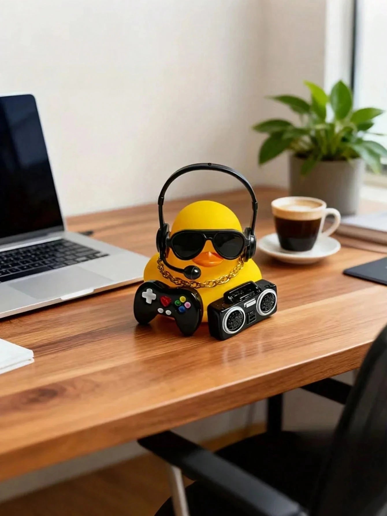 Car Yellow Duck Center Console Decoration Cool Interior Accessories Qme