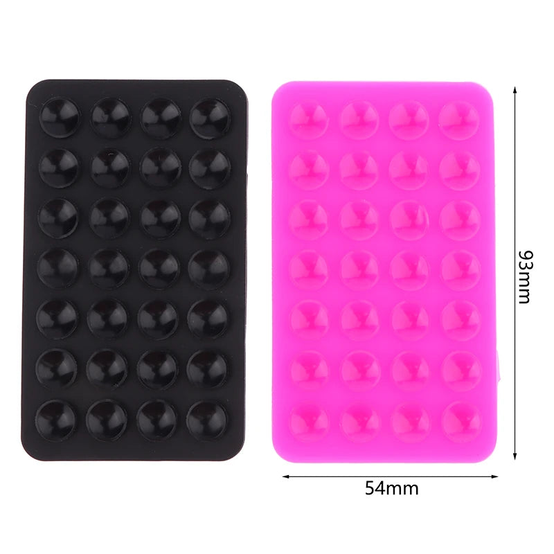 Double Side Silicone Suction Pad Mobile Phone Fixture Strong Reusable Qme