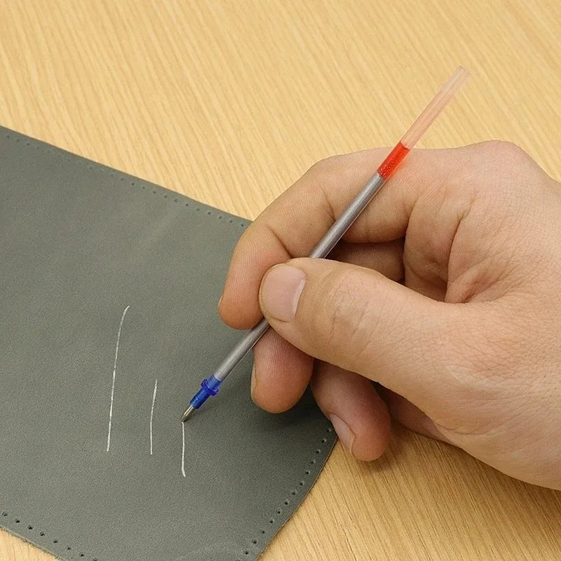 50/100/200Pcs Erasable Silver Marker Refills Leather Clothing Shoe Dot Marking Refill Rods Leather Craft Sewing Marking Tools Qme