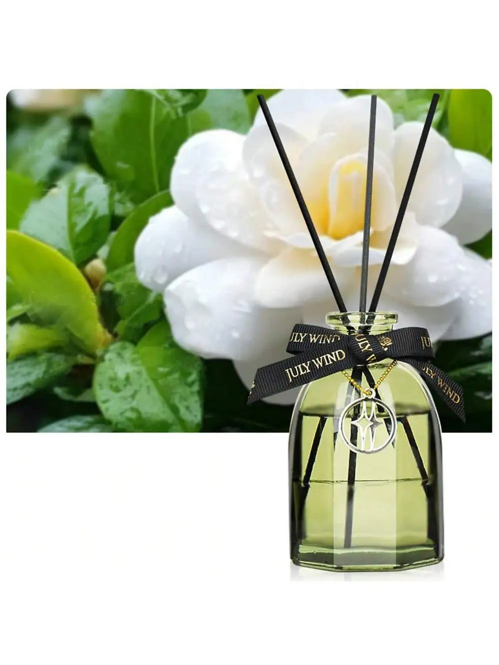 1 Bottle Aromatic Oil Flameless Home Fragrance Diffuser Long-lasting Qme gardenia