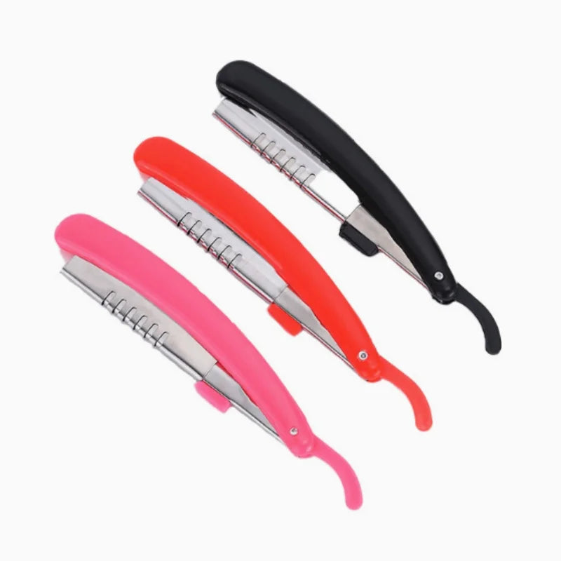 1/3/5/10pcs Professional Manual eyebrow trimmers Folding Hair Remover Stainless Steel Razor Eyebrows hair replaceable blades Qme