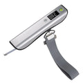 Portable Mini Suitcase Scale LED Display 50Kg/110Lb Digital Luggage Scale For Travel Bag Hanging Scales Weighing Balance Qme Silver Black