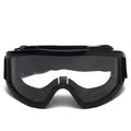 2PCS Protective Goggles Windproof Dustproof Anti-fog Safety Glasses for Outdoor Cycling Grinding Industrial Work Men Qme Black