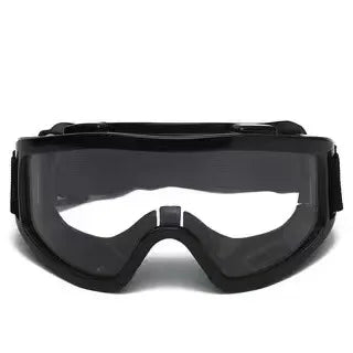 2PCS Protective Goggles Windproof Dustproof Anti-fog Safety Glasses for Outdoor Cycling Grinding Industrial Work Men Qme Black