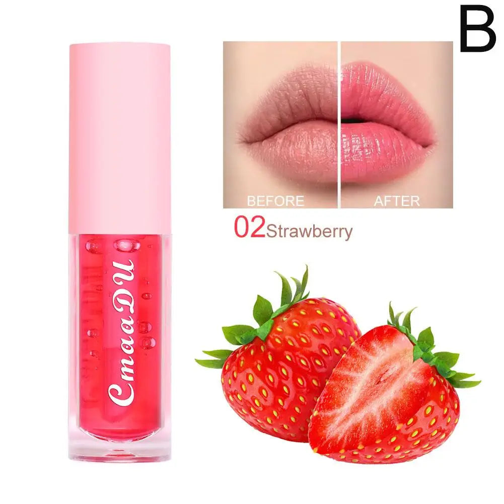Fruit Flavored Discolored Lip Balm Jelly Magic Color Changing Lipstick Girl Moisturizing Nourishing Lasting Lip Gloss Glaze Care Qme B CN