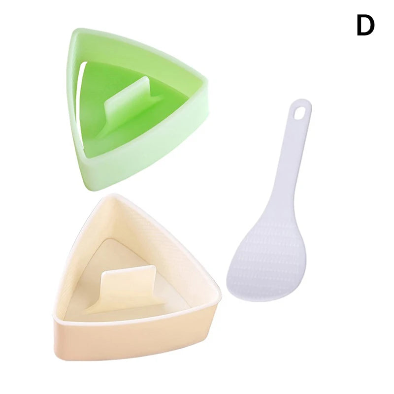CC11Triangular Onigiri Mold Kitchen Food Utensils Sushi Press Qme D
