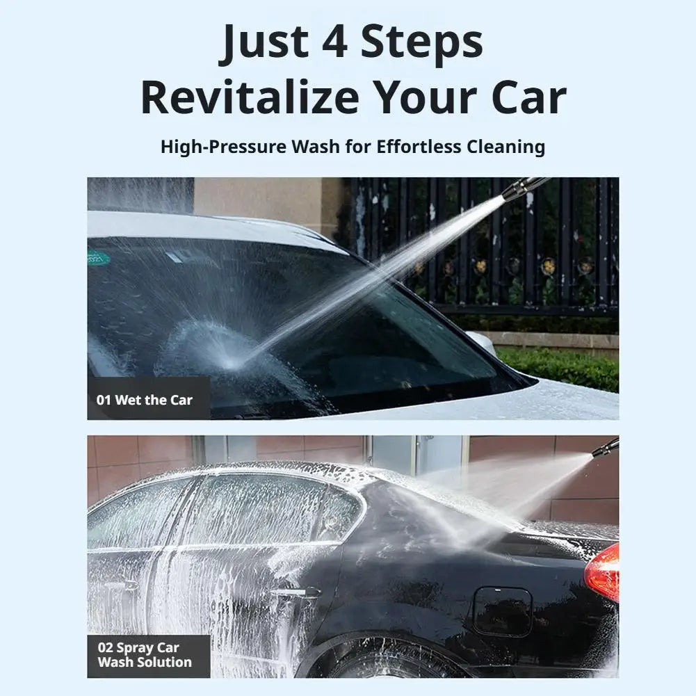 Pressure Power Washer Nozzle Portable Car Wash Water Gun Household Qme