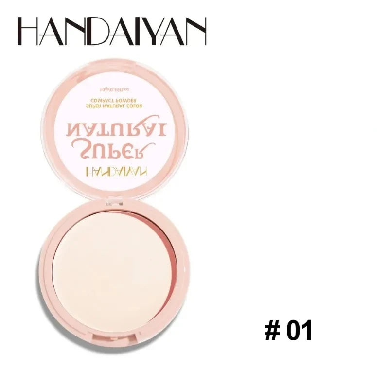 Face Setting Powder Cushion Long Lasting Oil-Control Pressed Foundations 8 Colors Matte Finish Concealer Makeup Pressed Powder Qme 01