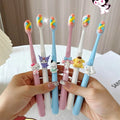 Hello Kitty Kuromi Soft-Bristle Toothbrush Couples' Set Student Cartoon Jade Tooth-Protecting Toothbrush Qme 1