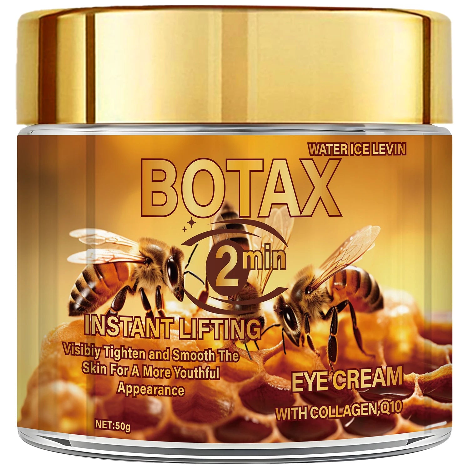 BOTA Instant Lifting Eye Cream with Bee Venom & Retinol, Anti-Aging, Reduces Wrinkles & Firms Skin, All Skin Types. Qme WHITE 50g