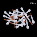 5 10 Disposable Nail Polish Brushes Brown Bristles Applicator Bottles Qme 20Pcs