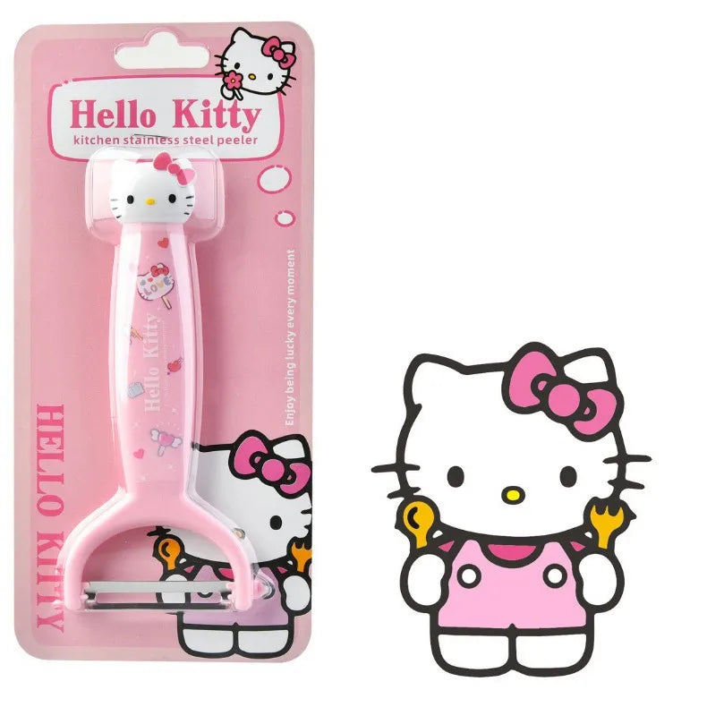 Hello Kitty New Japanese-Style Cute Peeler Stainless Steel Cartoon Peeler Kitchen Peeling Tool Qme 1