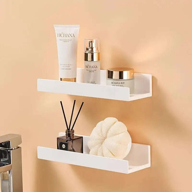 Floating shelves - An expandable storage system suitable for bathrooms and kitchens, capable of holding skincare products Qme