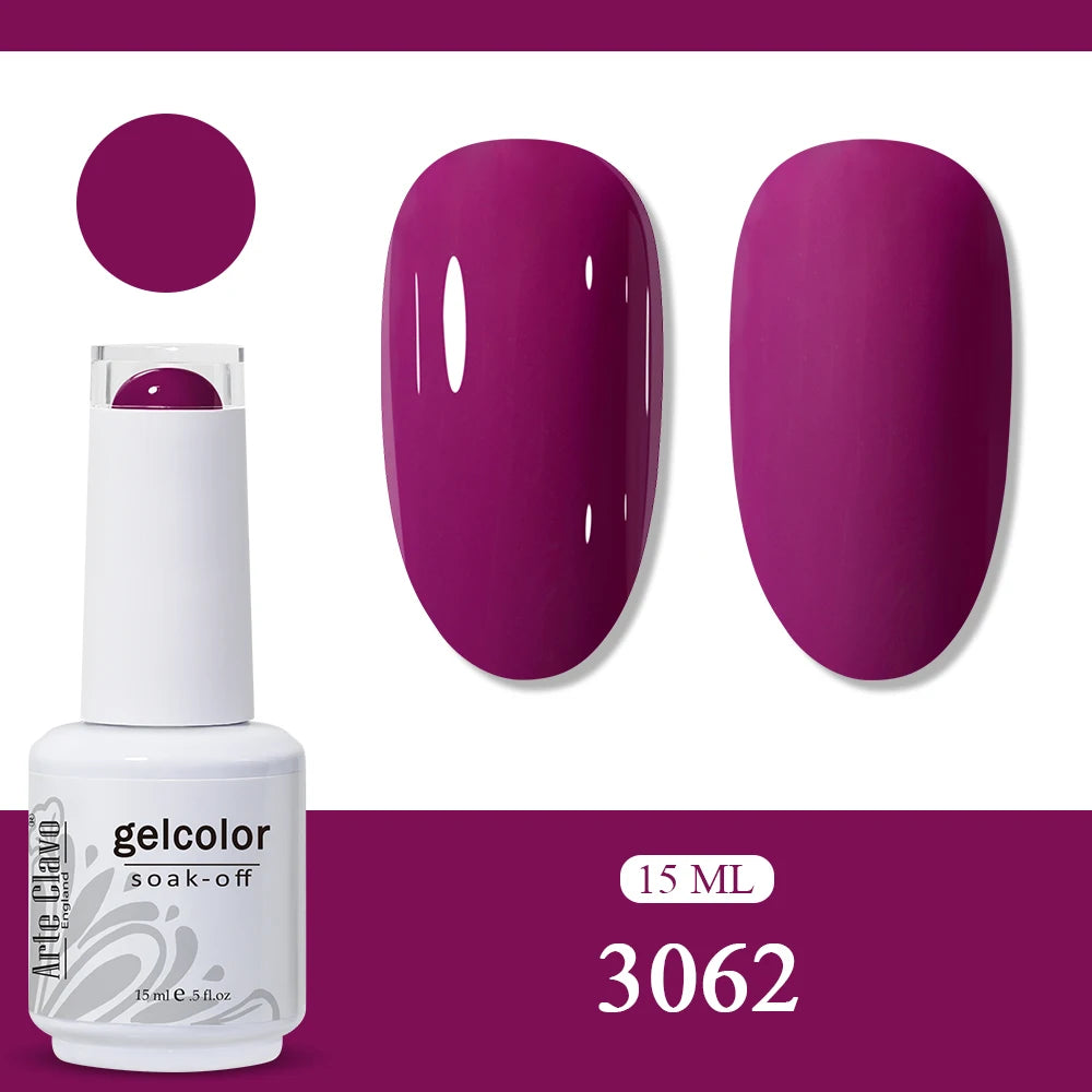 Arte Clavo Amber Gel Nail Polish Translucent Vintage Jelly Semi