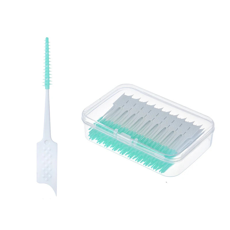 Soft Bristle Silicone Toothpicks Interdental Brushes Oral Hygiene Qme