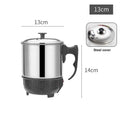 Home Kettle Electric Cooker Mini Anti-dry-boil Heating Cup 11 12 13 Qme 13cm steel cover