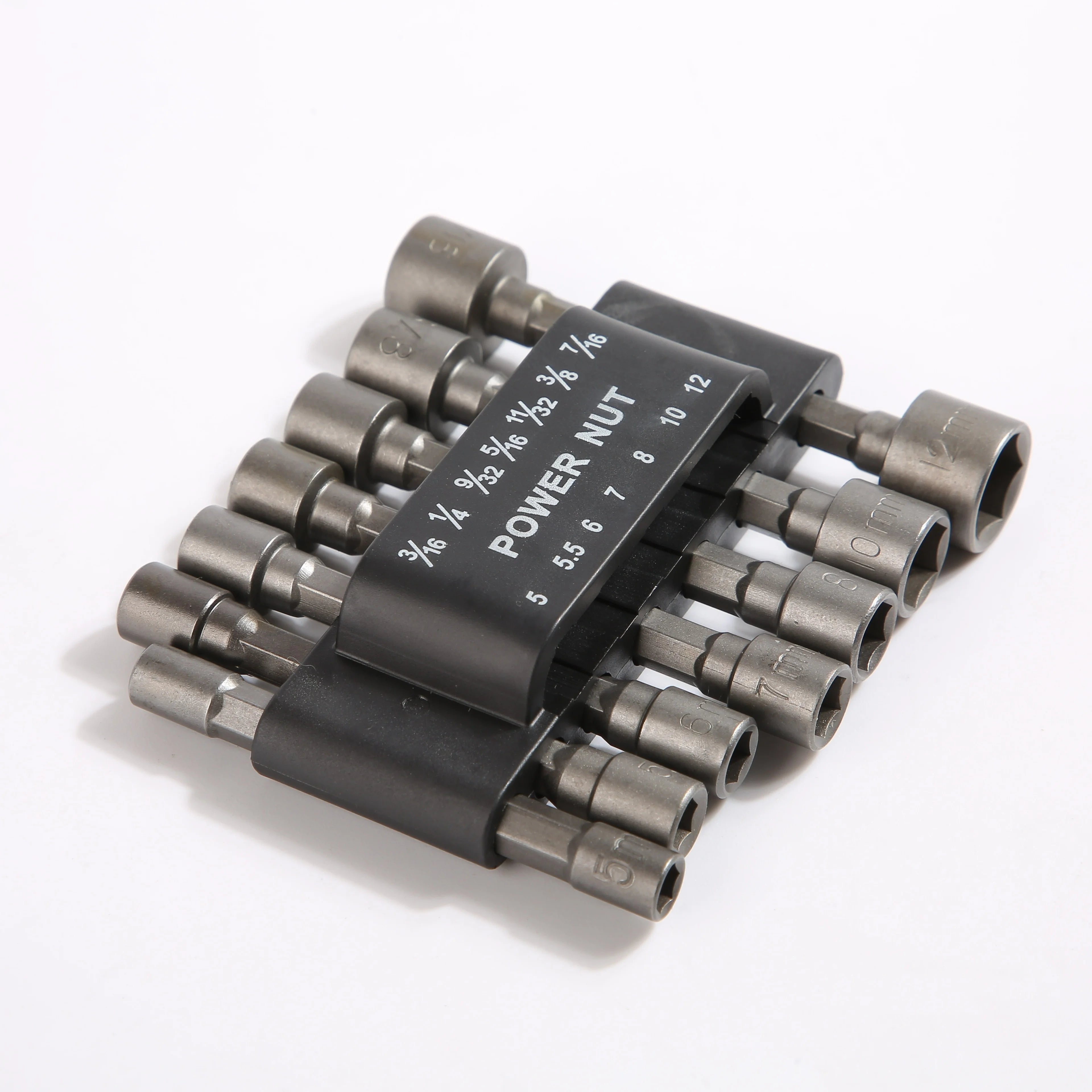14pcs Power Nuts Driver Drill Bit Tools Set, Metric Socket Wrench Screw, Full Set Electric Wrench Deepened Hexagon Socket Bits Qme 14pcs