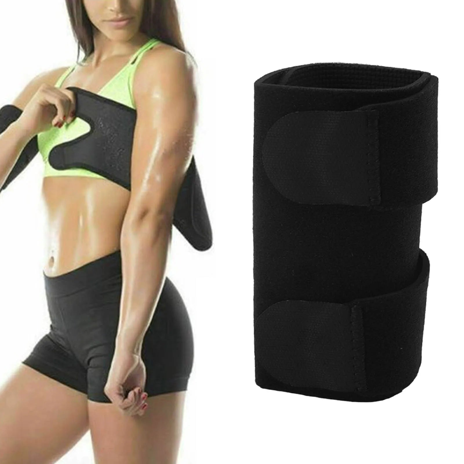 Upper Arm Sleeve Polyester Fiber Adjustable Strap Upper Arm Compression Reliable Stabilization Comfortable Compression for Arm Qme