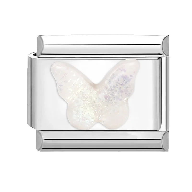 Fashion Colorful Y2K Heart Blue Purple Butterfly Italian Link Fit