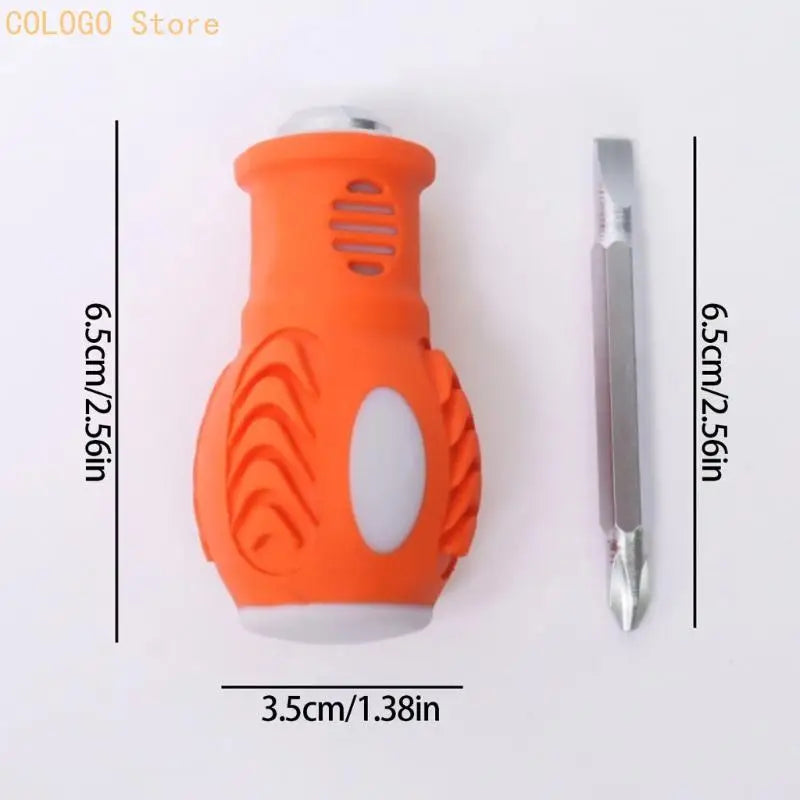 Steel Slotted Screwdriver Enhanced Grip Detachable Bit Design Home Qme