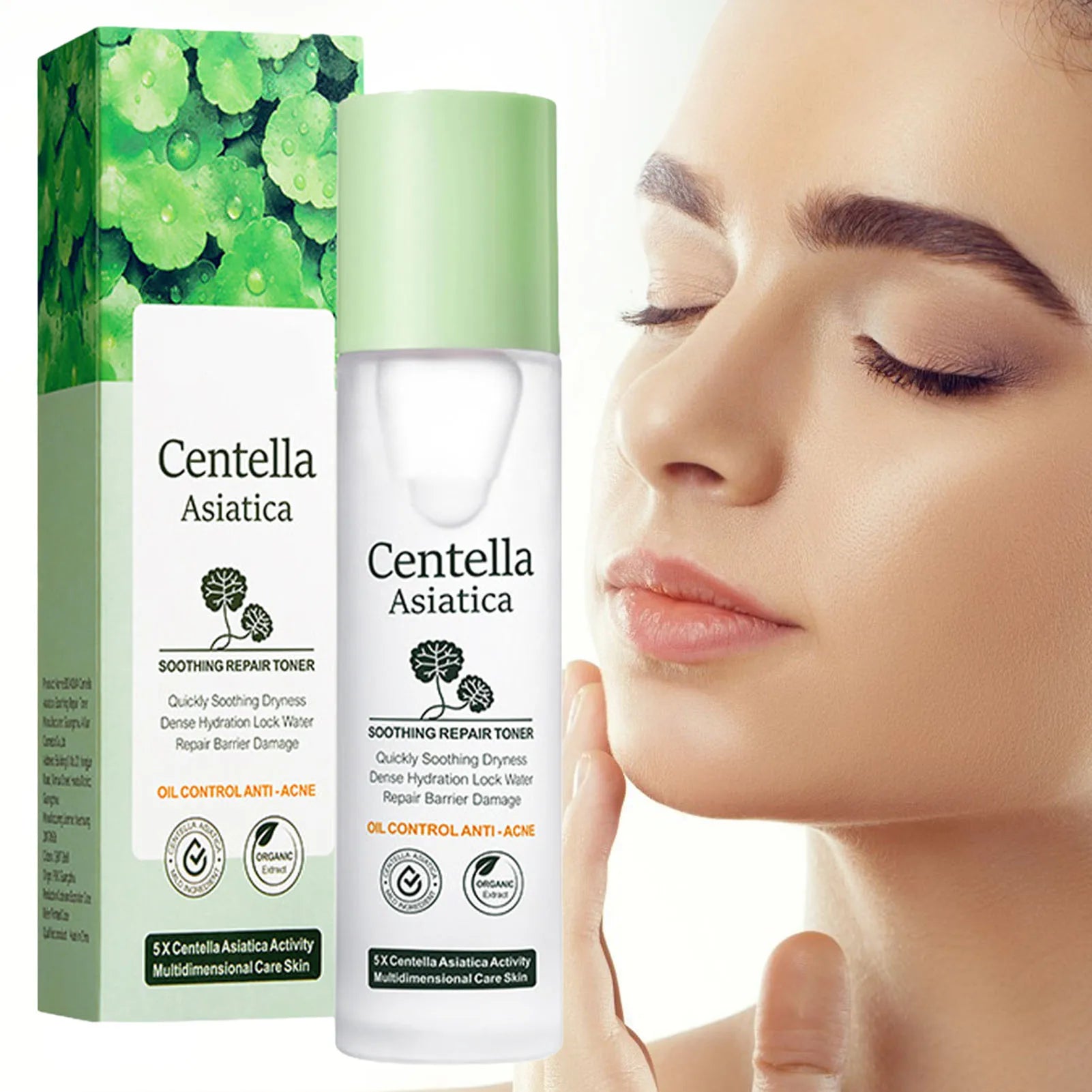 Centella Toner Asiatica Soothing Face Anti-aging Pore Control Qme