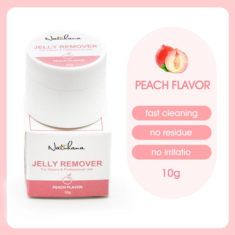 NATUHANA Eyelash Jelly Remover Fast Safe Extension Gel Glue Qme 10g - Peach