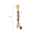 1/2PCS Cat Toys Made Of Wood Sticks Insect Galls Raffia Sisal Rope Teeth Cleaning Toys Cat Teasing Sticks Qme A5