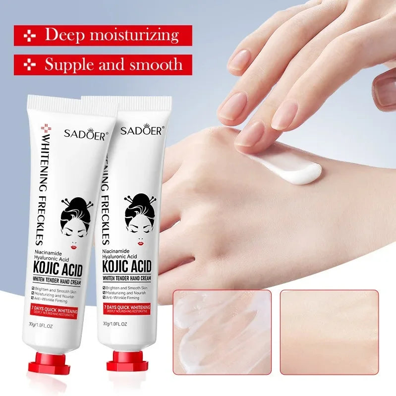 Kojic Acid Anti-wrinkle Hand Cream Skin Soften Nourish Anti-drying Qme