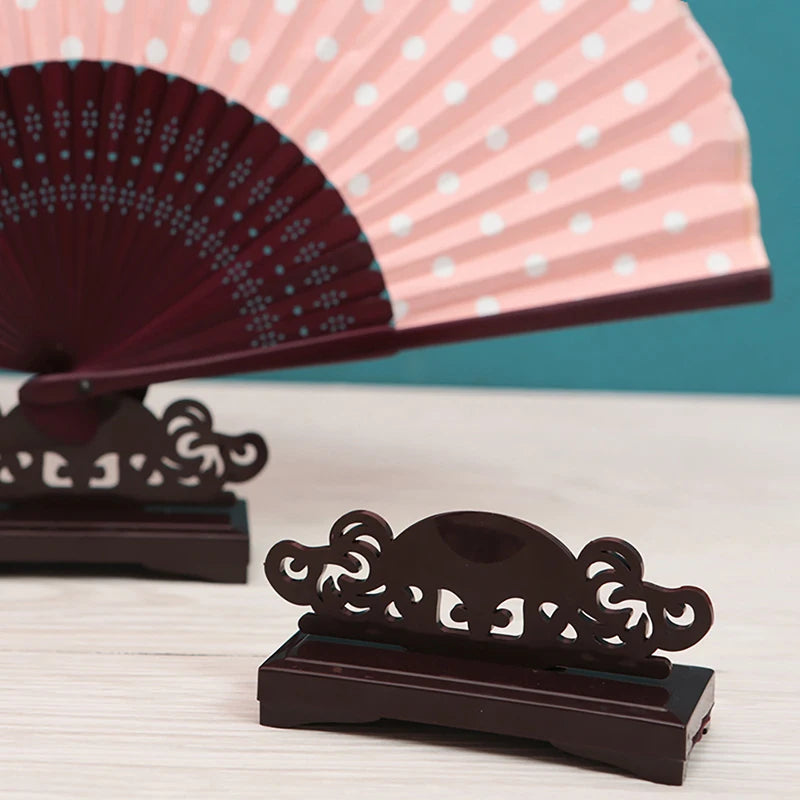 Support Bride Wedding Fan Base Stand Display Holder Circular Home Qme