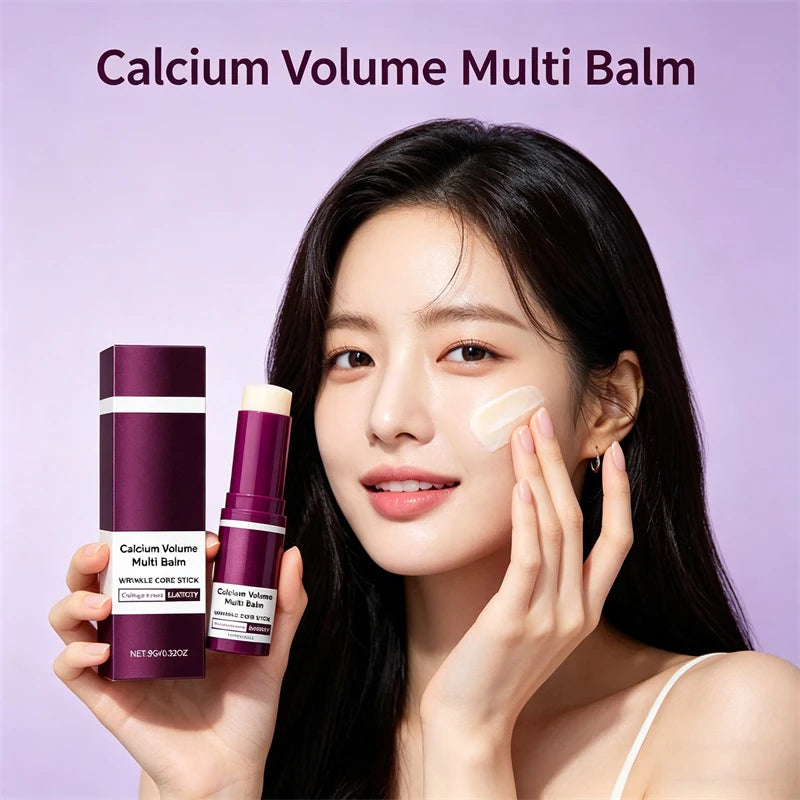 Calcium Volume Multi Balm Deep Hydration Face Skin Elasticity Enhanced Puffy Eyes Treatments Anti Wrinkle Collagen Balm Stick Qme