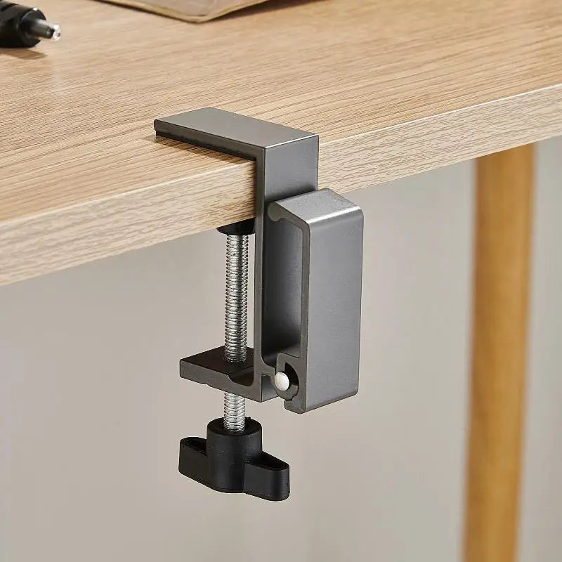 Multi-functional Table Edge Double Hook Punch-free Hanging Bag Hook Adjustable Desk Hanger Backpack Storage Hanging Hooks Holder Qme Gray 2 Foldable