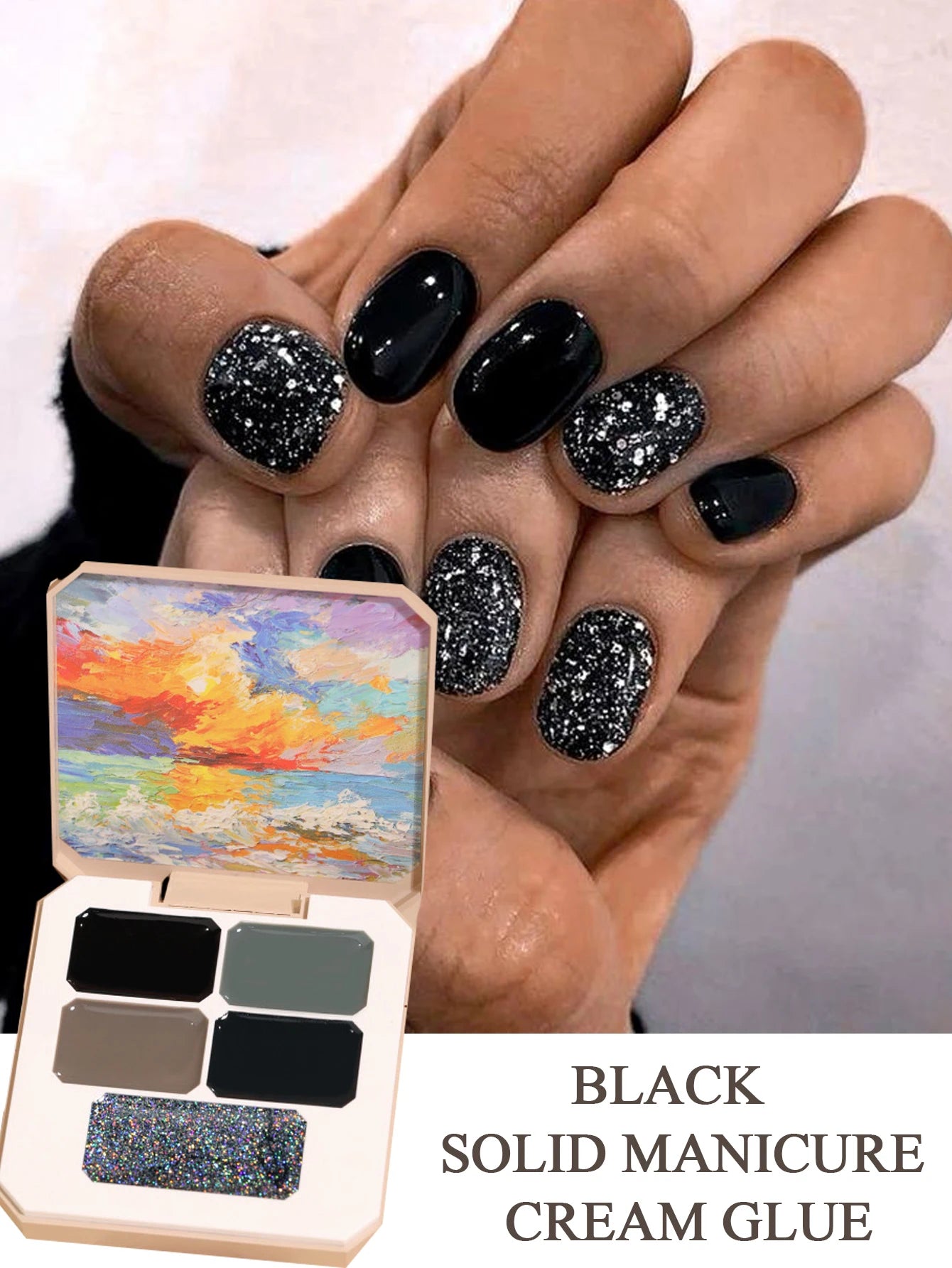 5 9 Colors Solid Nail Polish Palette Peelable UV LED Lacquer Salon Qme 07