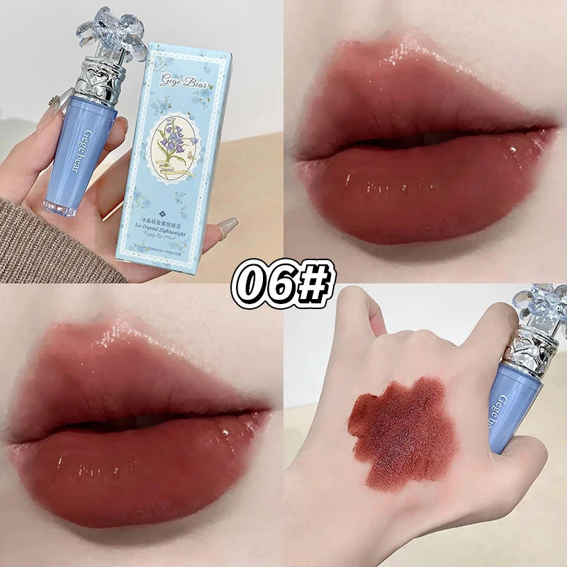 Gege Bear Mist Matte Lip Glaze Velvet Clay Long-lasting Non-drying Qme GX1612-06