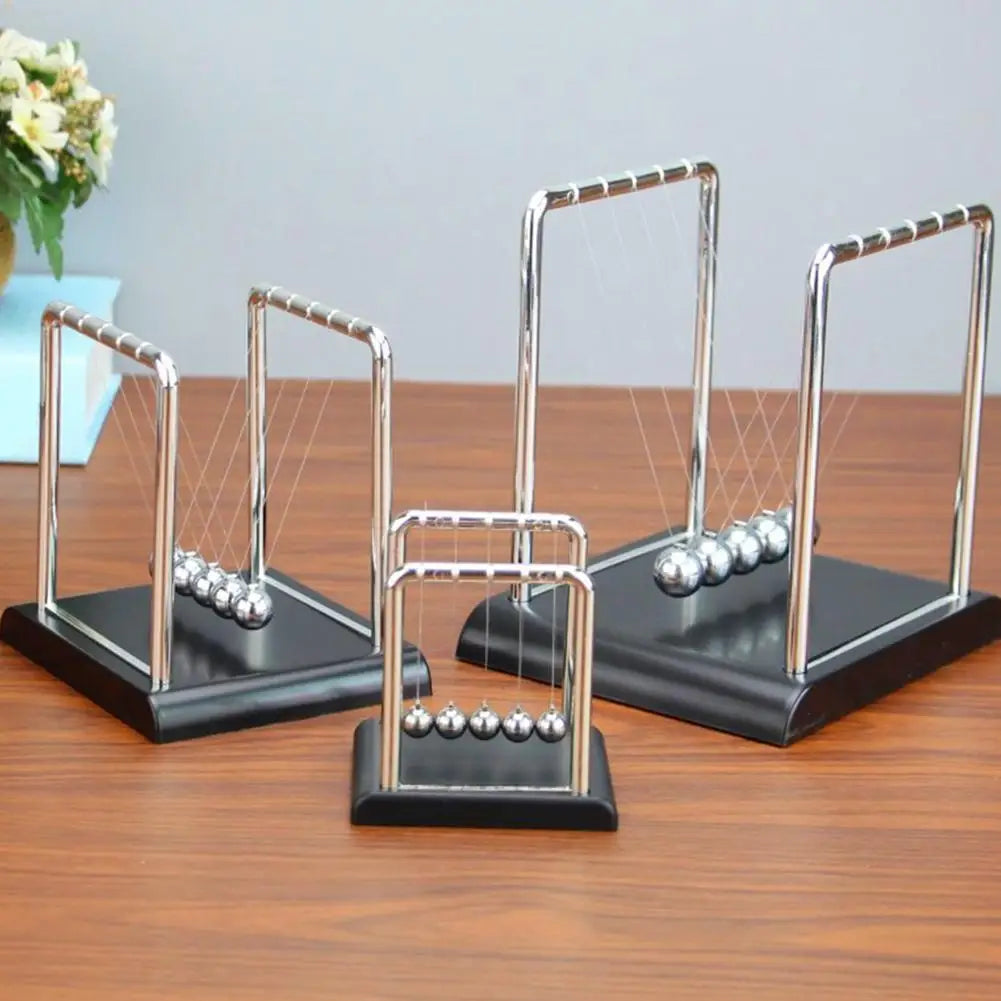 Newton's Cradle Balance Ball Steel Pendulum Motion Toy for Physics Science Education Stress Relief Desk Christmas Home Decor Qme