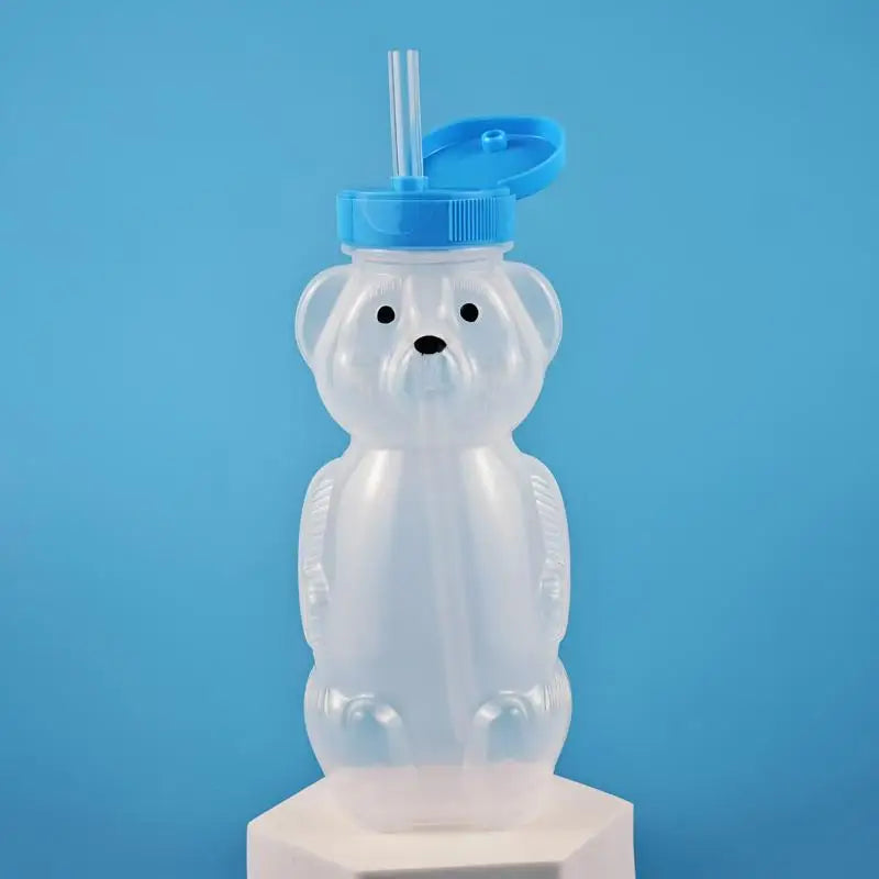 Flexible Straws Leak-proof Squeezable Cup Cute Leak Resistant Babies Qme Blue With straw