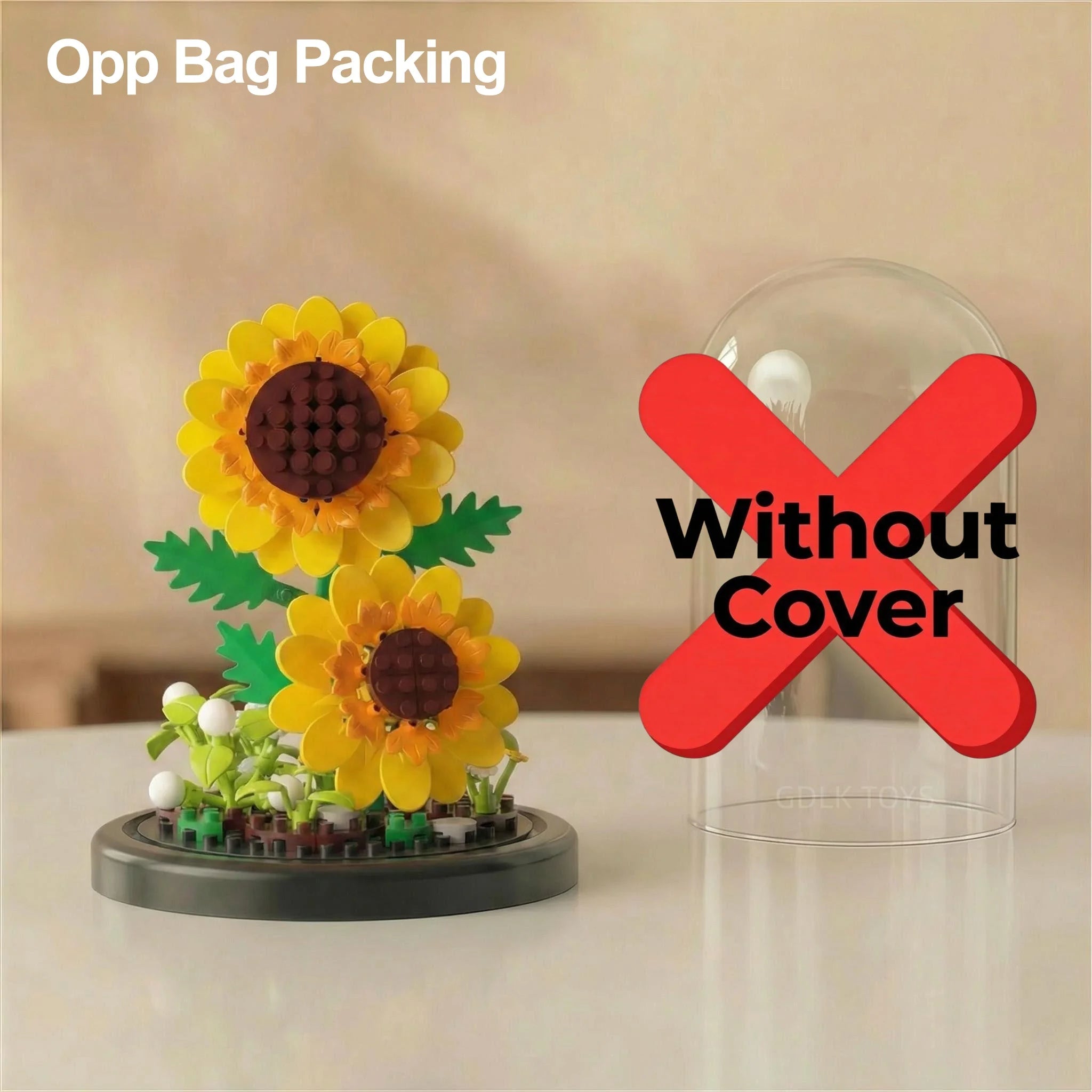 Eternal Flower Bouquet Bonsai Potted Plant Micro Building Blocks Model Home Decoration Puzzle Toys Kids Birthday Christmas Gifts Qme 3112-No Cover