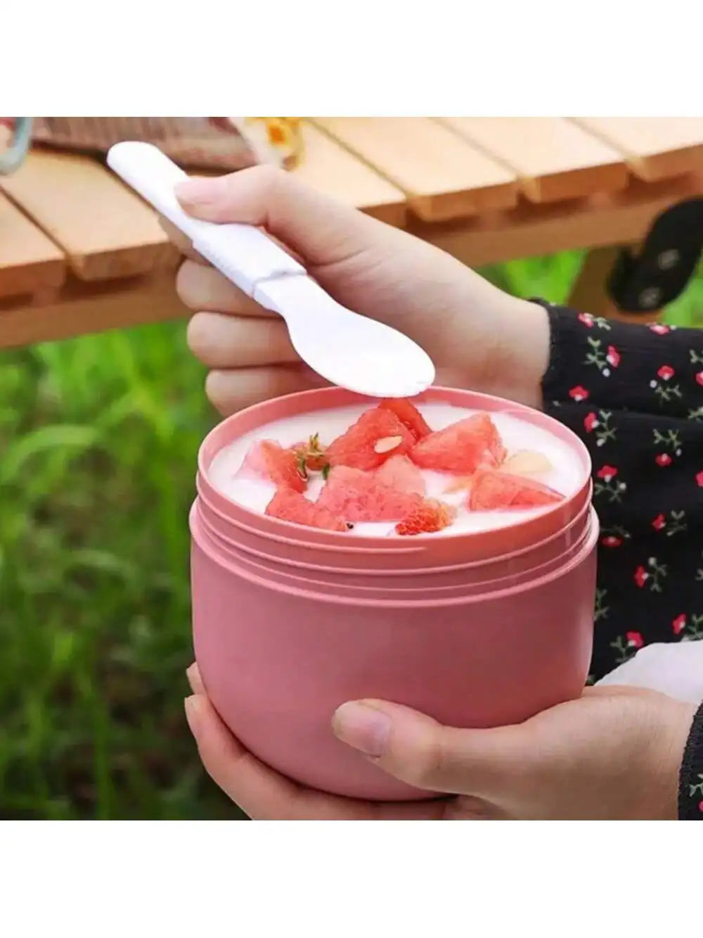 Soup Cup Breakfast Bowl Milk Portable Can Student Work Fresh-keeping Qme