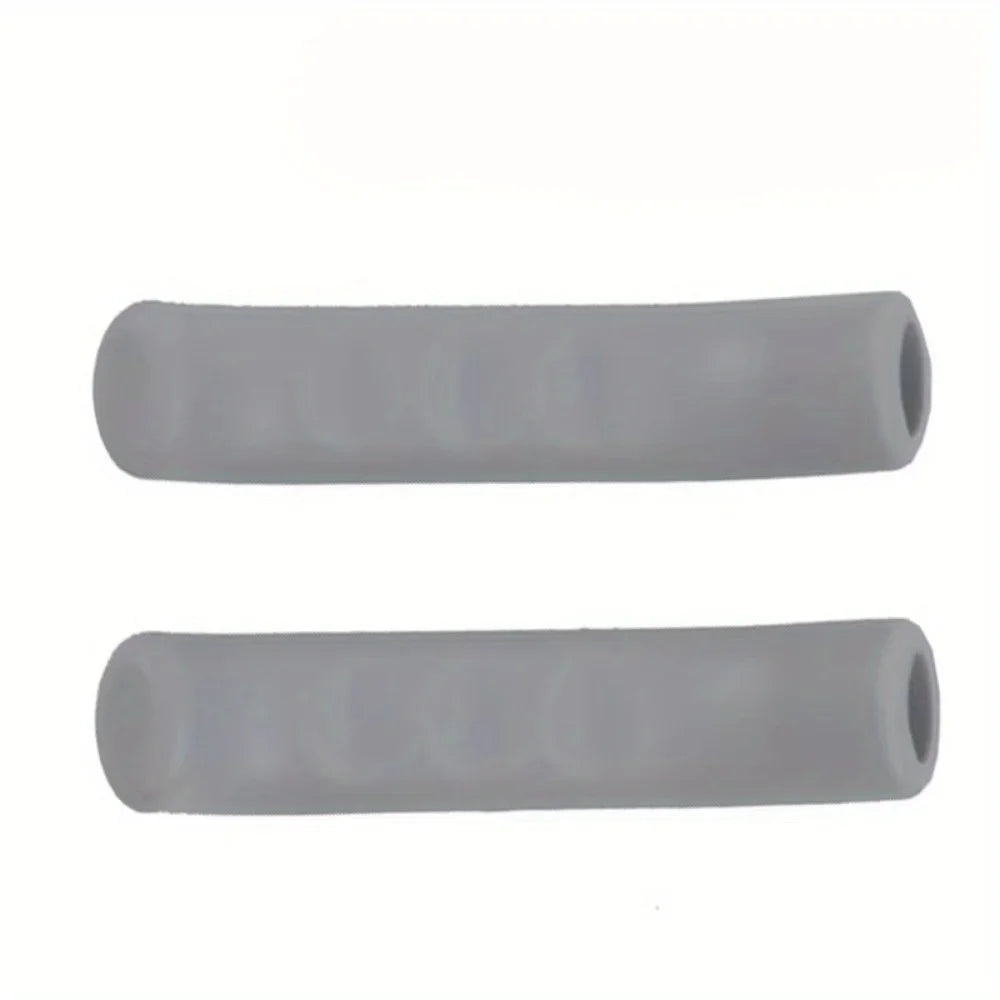 Bicycle Brake Lever Cover, Silicone Brake Lever Handle Protector, Anti Slip Brake Handle Protective Cover, Suitable for Bicycles Qme Grey 1pair