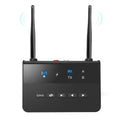 80M Bluetooth 5.0 Transmitter Receiver Aptx HD LL Low Latency Wireless Audio Adapter 3.5mm AUX RCA Jack for PC TV Headphones Qme black