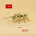 Funny Ant Scorpion Crafts Solid Brass Insect Beetles Figurines Qme A2
