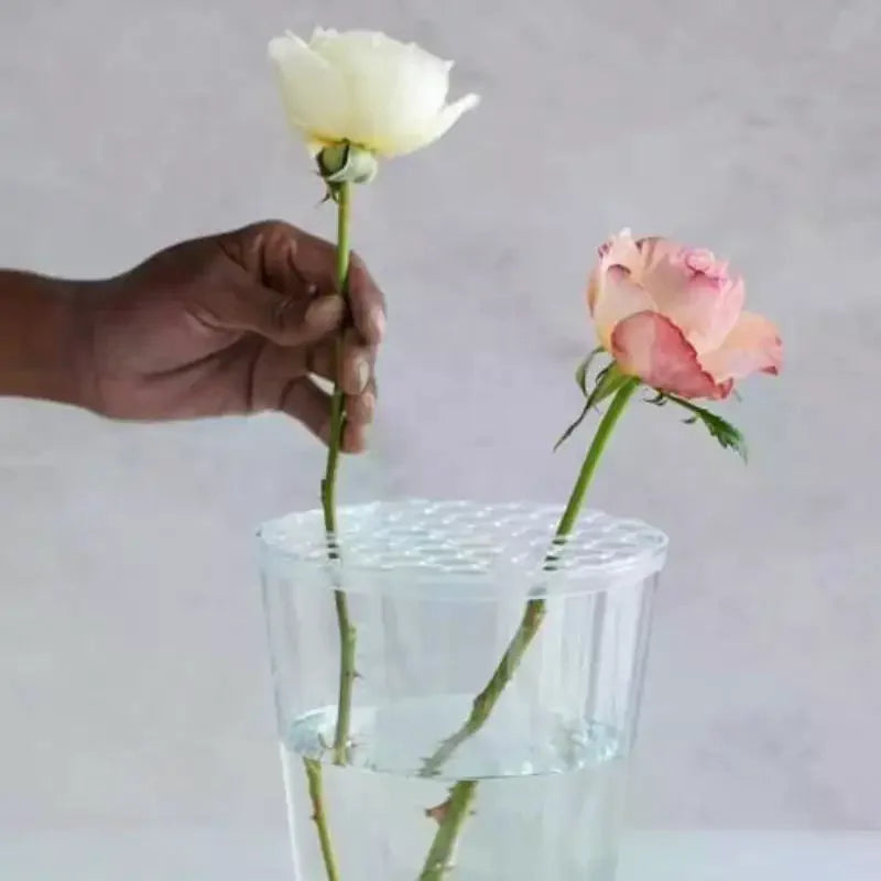 DIY Arrangement Holder Vase Grid Insert Reuseable Flower Arrangements Supplies Flower Arrangement Holder Plant Straw Fixation Qme