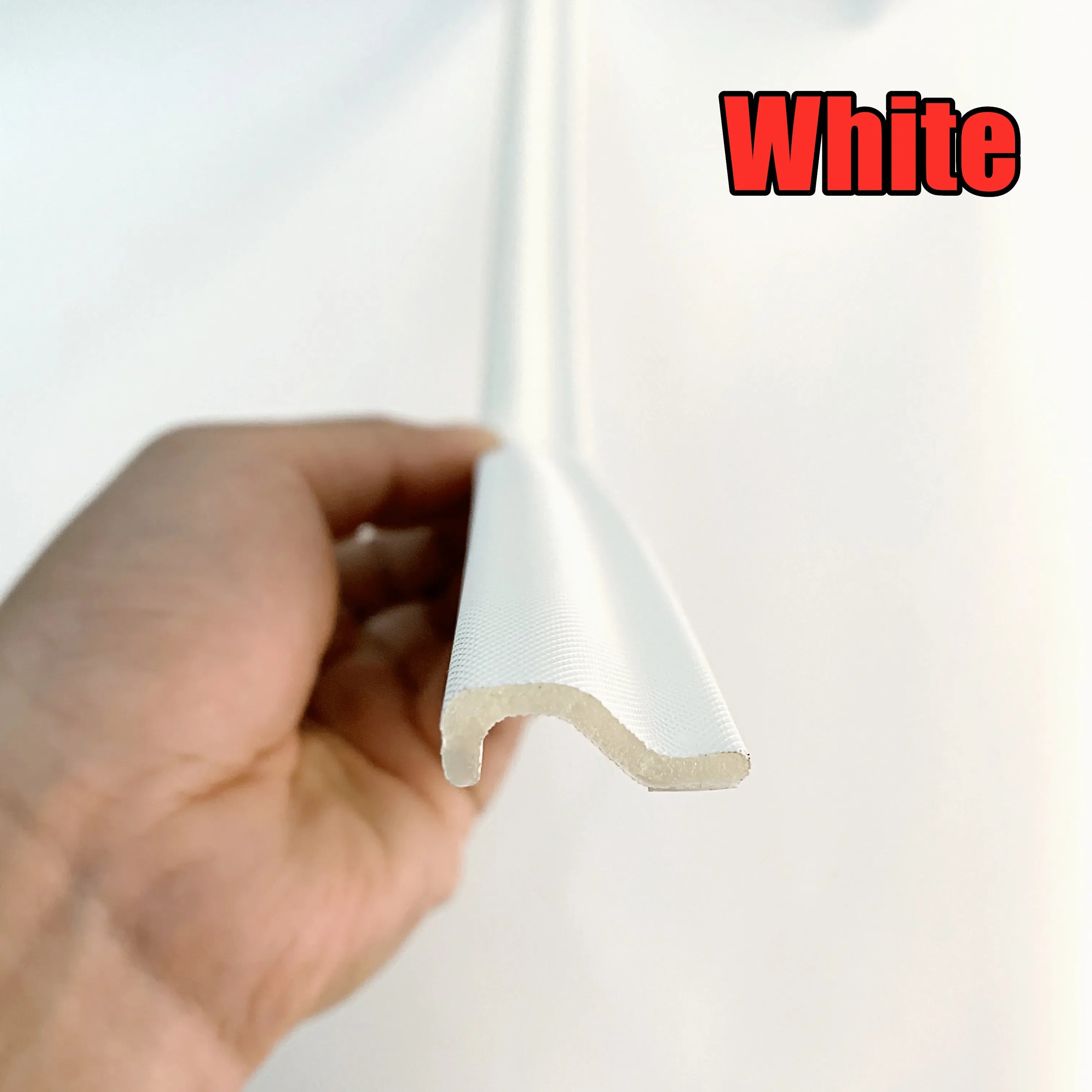 New 40M Acoustic Foam Sealing Strip for Casement Window S-type Waterproof Weather Stripping Door Seal Gap Filler Tape Qme WHITE 4m
