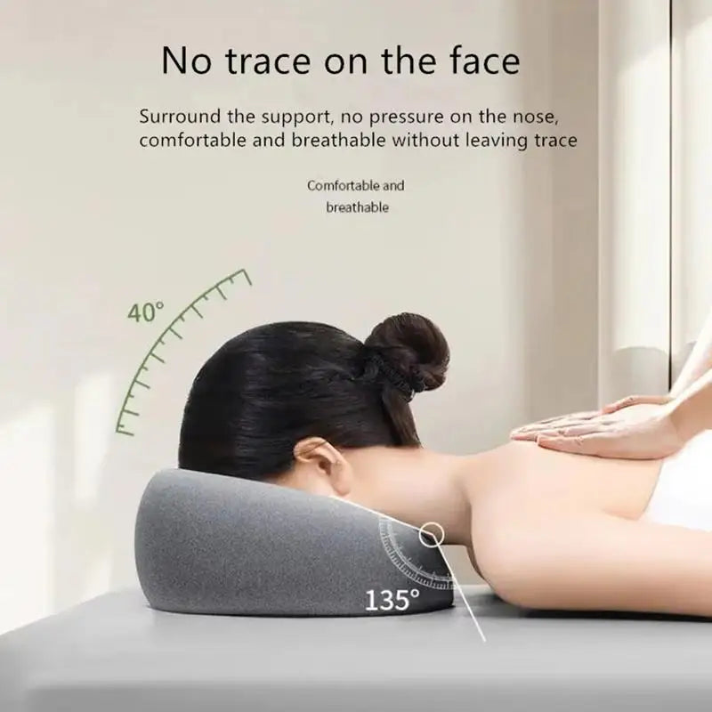 Face Down Pillow Prone Massage Cradle Cushion U Shaped Memory Foam Qme