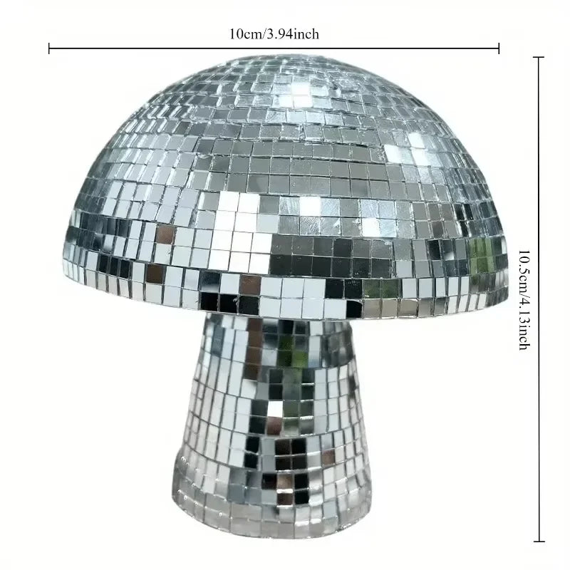 Mushroom Disco Ball Mirror Reflective Home Decoration Crafts Qme