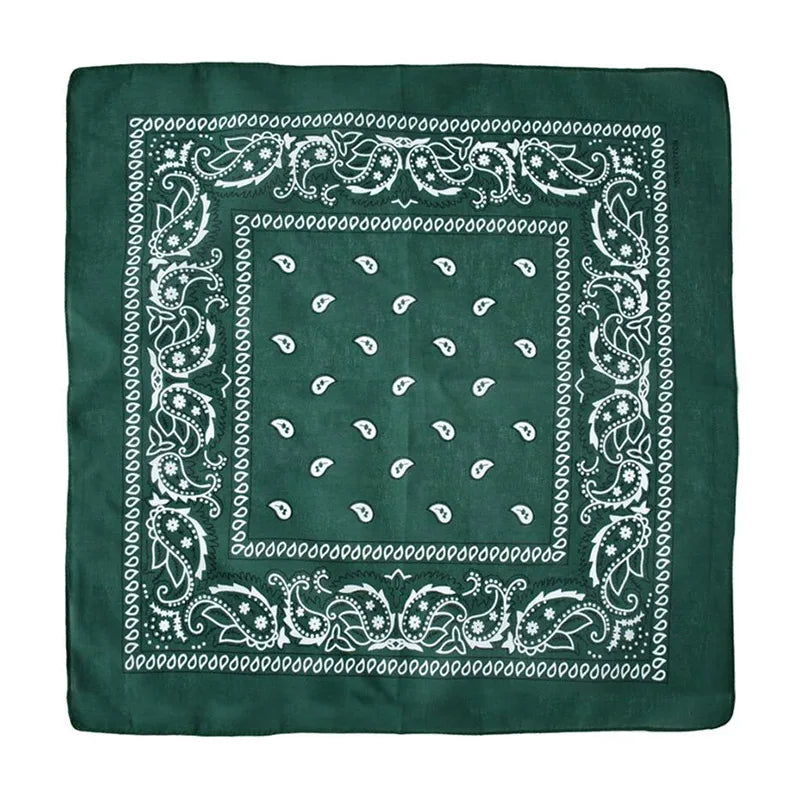 Headbands Cotton Print Bandana Head Scarf Headwraps Women Designer Headwear Double Sided Head Wrap Men Masks Face Hijab Scarves Qme A09 54cm-54cm