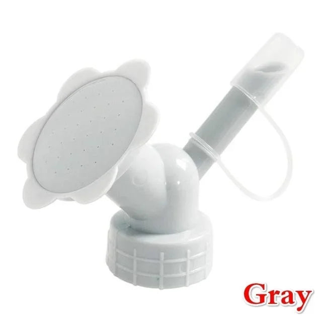 1 Plastic Garden Sprinkler Nozzle Shower Head Watering Can Bottle Qme gray